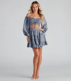 Windsor. Tie Dye Ruched Mini Dress -Formal Dresses Online Shop 05102 1438 3 d2f70322 23fa 4adf 9442 4031d8d7ef62