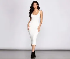 Windsor. Basic Essentials Midi Dress 40 Windsor. Basic Essentials Midi Dress -Formal Dresses Online Shop 05102 3107 3