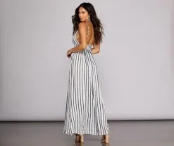 Windsor. Set Sail Striped Maxi Dress -Formal Dresses Online Shop 05102 3851 2 3a155ba8 3bdc 4353 9ad0 47b424198e0b