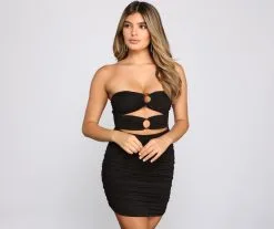 Windsor. Nights Like This Cutout Mini Dress