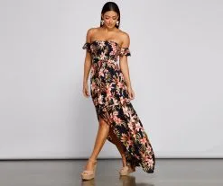 Windsor. Tropical Sunsets Maxi Dress -Formal Dresses Online Shop 05102 4068 4 f6dc1ab3 5491 42e1 ad23 f91bc486eb0e