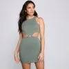 Windsor. Keep It Trendy Cutout Mini Dress -Formal Dresses Online Shop 05102 4115 1