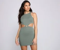 Windsor. Keep It Trendy Cutout Mini Dress
