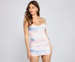 Windsor. Such A Daydream Mesh Mini Dress