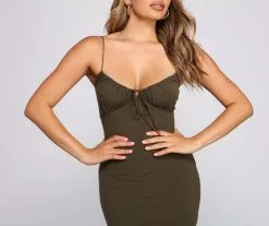 Windsor. What's The Scoop Ribbed Knit Mini Dress -Formal Dresses Online Shop 05102 4162 4