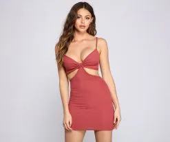 Windsor. Absolute Bombshell Cutout Mini Dress