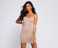 Windsor. Picture Perfect Knit Mini Dress