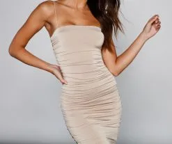 Windsor. She's A Showstopper Ruched Midi Dress 48 Windsor. She's A Showstopper Ruched Midi Dress -Formal Dresses Online Shop 05102 4195 3