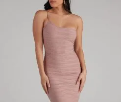 Windsor. Places To Go One Shoulder Midi Dress -Formal Dresses Online Shop 05102 4358 3