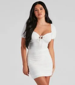 Windsor. Sweetie Puff Sleeve Mini Dress 19 Windsor. Sweetie Puff Sleeve Mini Dress -Formal Dresses Online Shop 05102 4360 1