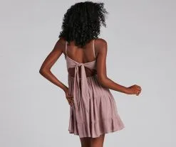 Windsor. Let It Flow Crochet V-Neck Skater Dress -Formal Dresses Online Shop 05102 4396 2