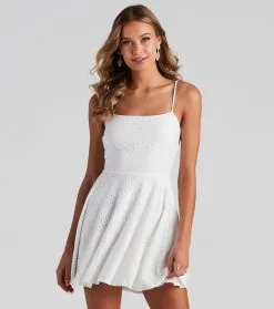 Windsor. Easy Breezy Eyelet Skater Dress