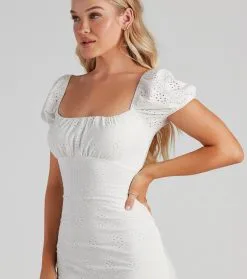 Windsor. Eyes On You Eyelet Tie Back Dress -Formal Dresses Online Shop 05102 4438 4