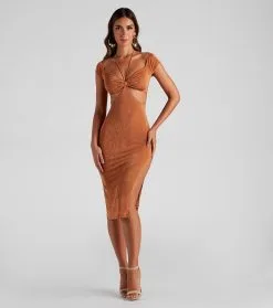 Windsor. Summer Fridays Halter Midi Dress