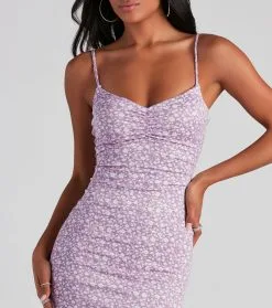 Windsor. Cutest Look Floral Mini Dress -Formal Dresses Online Shop 05102 4524 4