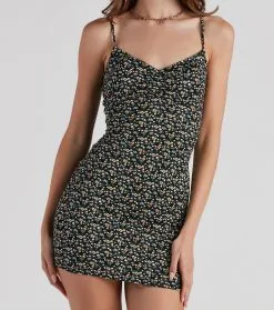 Windsor. Cutest Look Floral Mini Dress -Formal Dresses Online Shop 05102 4613 4