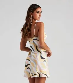 Windsor. Retro Muse Satin Slip Dress -Formal Dresses Online Shop 05102 4665 3