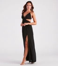 Windsor. Pretty In Paradise Strappy Cutout Maxi Dress -Formal Dresses Online Shop 05102 4752 3