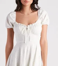 Windsor. Sweet As Me Eyelet Lace Skater Dress 13 Windsor. Sweet As Me Eyelet Lace Skater Dress -Formal Dresses Online Shop 05102 4924 4
