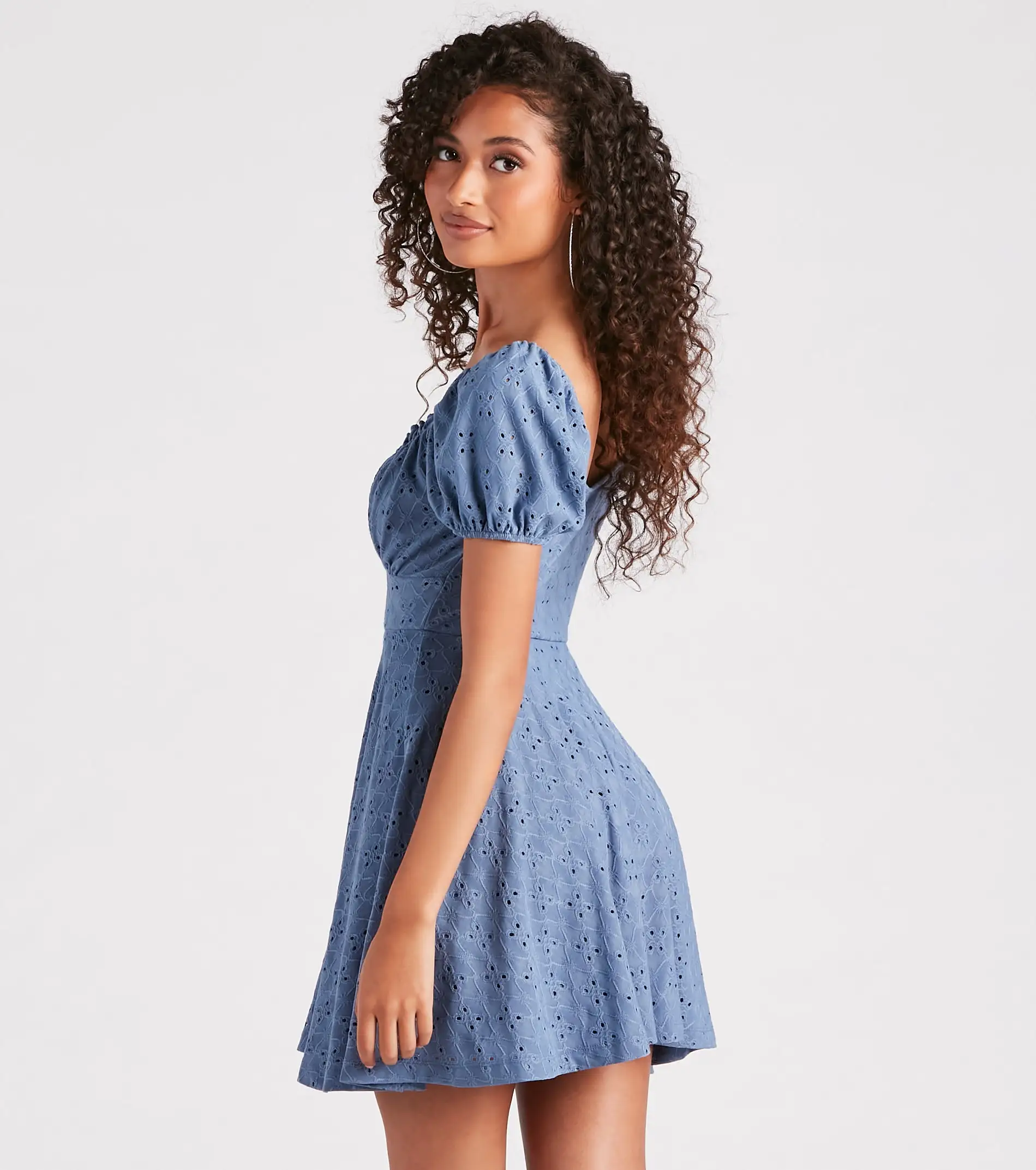 Windsor. Sweet As Me Eyelet Lace Skater Dress 8 Windsor. Sweet As Me Eyelet Lace Skater Dress - Image 6