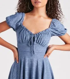 Windsor. Sweet As Me Eyelet Lace Skater Dress 17 Windsor. Sweet As Me Eyelet Lace Skater Dress -Formal Dresses Online Shop 05102 4937 4
