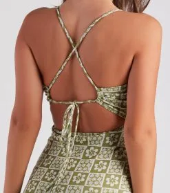 Windsor. Flower Power Lace-Up Mini Dress 9 Windsor. Flower Power Lace-Up Mini Dress -Formal Dresses Online Shop 05102 4955 4