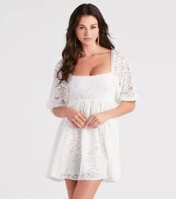 Windsor. Language Of Romance Lace Babydoll Dress