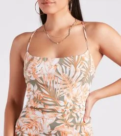 Windsor. Getaway Bound Tropical Cowl Neck Maxi Dress -Formal Dresses Online Shop 05102 4999 4