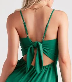 Windsor. Endless Sunshine Linen Tie-Back Midi Dress -Formal Dresses Online Shop 05102 5011 4