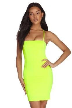 Windsor. Light Up The Night Neon Dress
