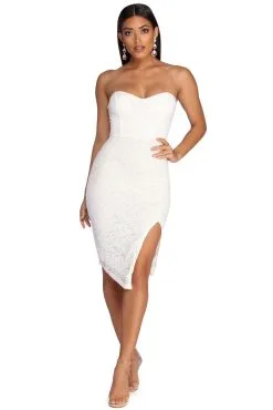 Windsor. Sweet In Lace Midi Dress -Formal Dresses Online Shop 05103 0067 1