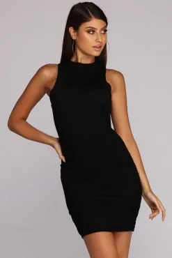 Windsor. Ruche Hour Sleeveless Mini Dress