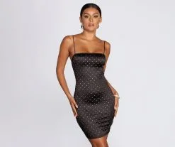 Windsor. Treat Me Heat Stone Mini Dress