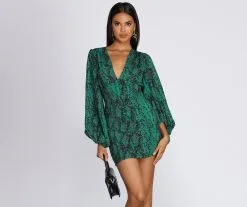 Windsor. A Casual Slay Long Sleeve Mini Dress