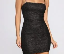 Windsor. Gorgeous In Glitter Mini Dress -Formal Dresses Online Shop 05103 0489 3