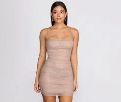 Windsor. Gorgeous In Glitter Mini Dress -Formal Dresses Online Shop 05103 0490 1