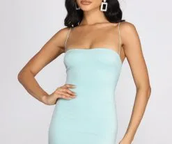 Windsor. Sparkle On Glitter Mini Dress -Formal Dresses Online Shop 05103 0595 3