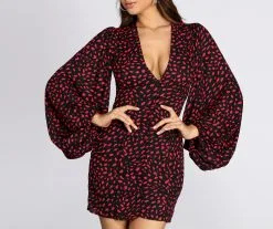 Windsor. A Casual Slay Long Sleeve Mini Dress -Formal Dresses Online Shop 05103 0602 1