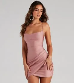 Windsor. All The Right Moves Cowl Neck Mini Dress -Formal Dresses Online Shop 05103 0718 1