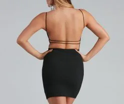 Windsor. Moment To Shine Open Back Glitter Dress -Formal Dresses Online Shop 05103 0780 4