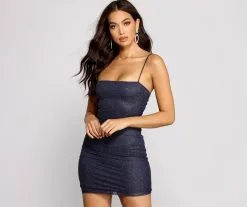 Windsor. Gorgeous In Glitter Mini Dress -Formal Dresses Online Shop 05103 1086 1