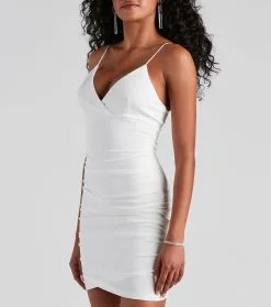 Windsor. Timeless Classic Asymmetrical Crepe Mini Dress -Formal Dresses Online Shop 05103 3786 5