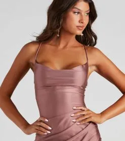 Windsor. All The Right Moves Cowl Neck Mini Dress -Formal Dresses Online Shop 05103 3929 4