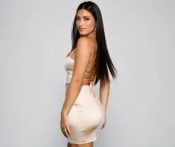 Windsor. Sultry Strappy Back Satin Mini Dress -Formal Dresses Online Shop 05103 3971 1