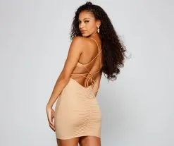 Windsor. Stylish Beauty Lace-Up Back Mini Dress -Formal Dresses Online Shop 05103 4122 2