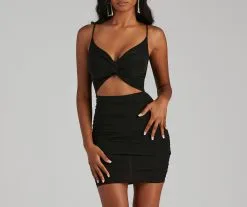 Windsor. Ruched And Ready Cutout Mini Dress -Formal Dresses Online Shop 05103 4225 3