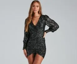 Windsor. Under A Night Sky Sequin Bodycon