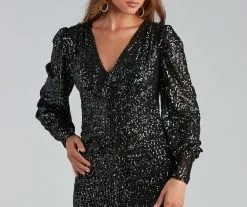 Windsor. Under A Night Sky Sequin Bodycon -Formal Dresses Online Shop 05103 4391 3