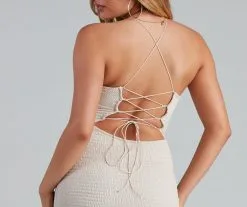 Windsor. Sultry And Smocked Mini Dress -Formal Dresses Online Shop 05103 4402 4