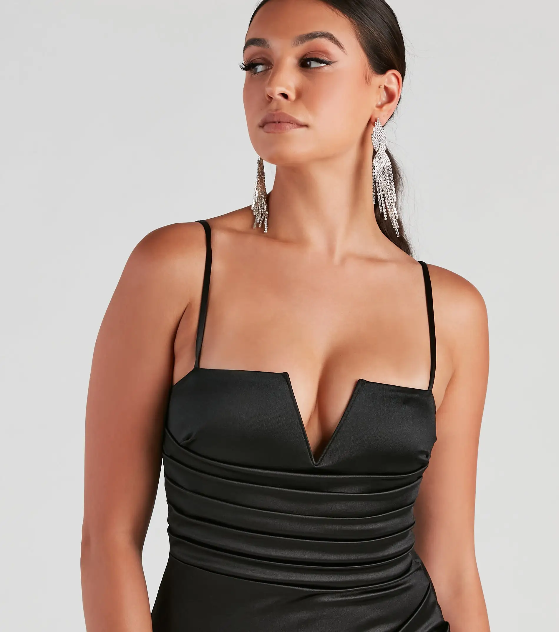 Windsor. Hey Gorgeous Satin Wrap Mini Dress 6 Windsor. Hey Gorgeous Satin Wrap Mini Dress - Image 4